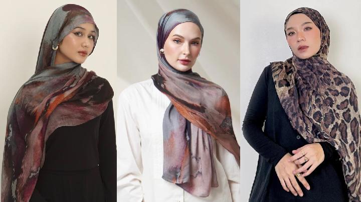 Pilihan Pashmina Printed dari Merek Lokal yang Mewah dan Motif Lembut