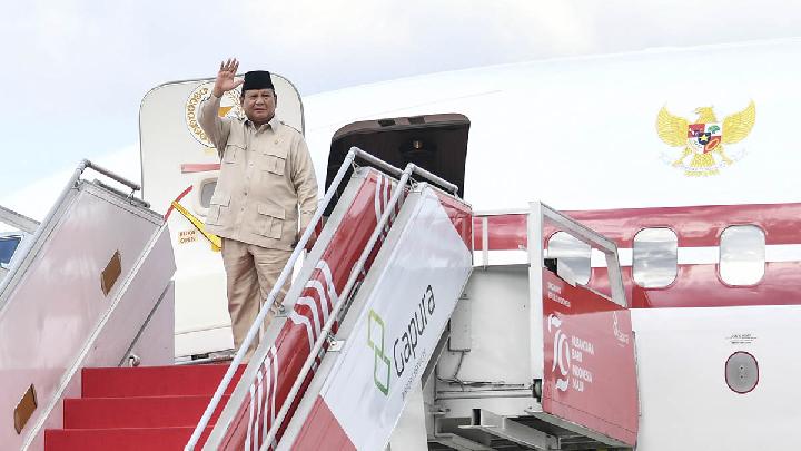 Prabowo Lands in Brazil to Join BRICS Summit
