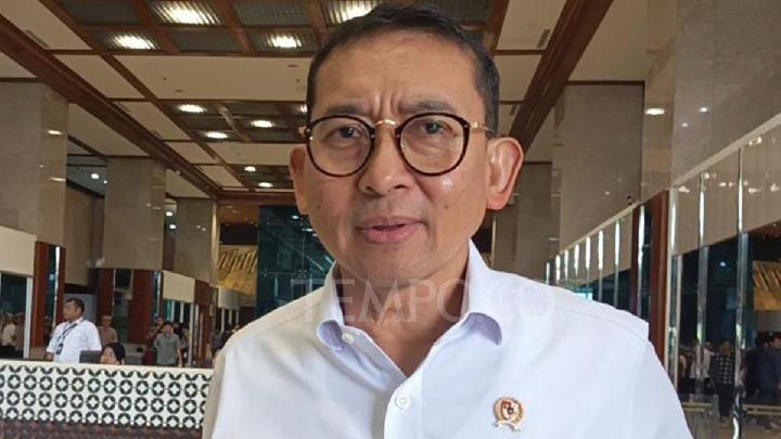 Menteri Kebudayaan, Fadli Zon setelah mengikuti rapat kerja dengan Komisi X DPR RI di Gedung DPR RI, Jakarta, 2 Juli 2025. Tempo/Dian Rahma