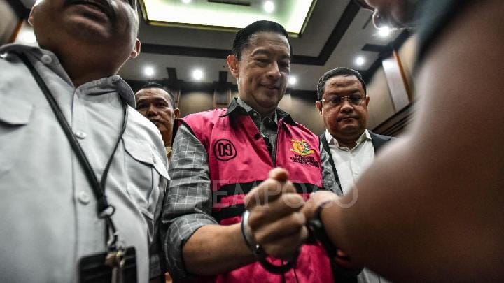 Terdakwa kasus dugaan korupsi impor gula Thomas Trikasih Lembong atau Tom Lembong mengikuti sidang tuntutan di Pengadilan Tipikor, Jakarta, 4 Juli 2025. Tempo/Tony Hartawan
