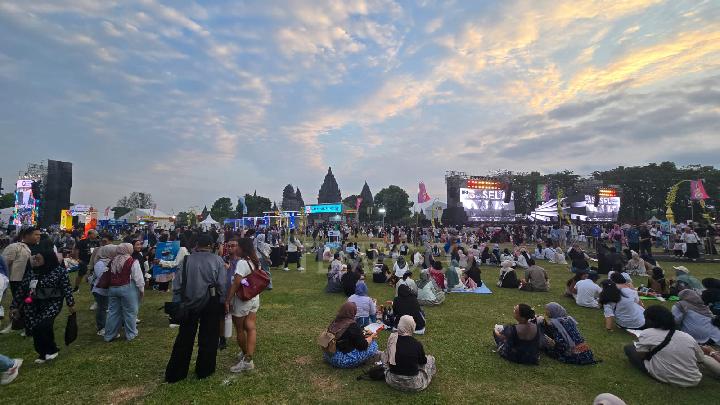 Prambanan Jazz Festival 2025 di komplek Candi Prambanan, Jumat sore 4 Juli 2025. Tempo/Pribadi Wicaksono
