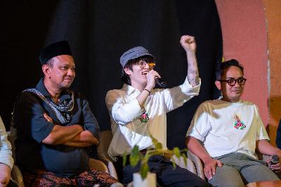 Suasana Konferensi Pers Prambanan Jazz Kesebelas.
