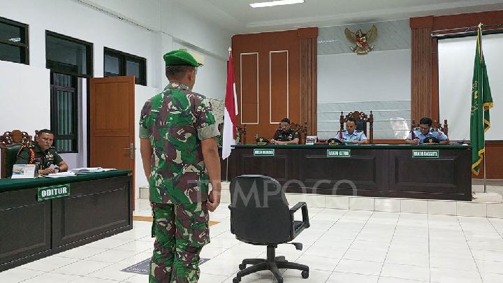 Prajurit TNI Pembunuh Remaja di Medan Dihukum 10 Bulan Bui