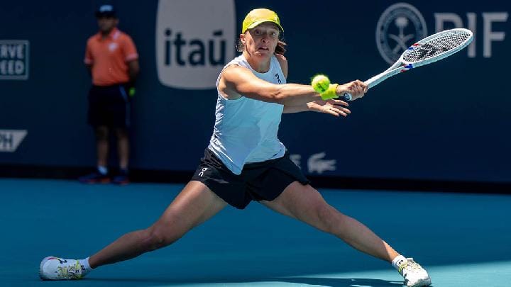 Iga Swiatek di Miami Open 2025, Amerika Serikat. Shutterstock
