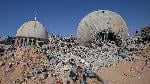 A mosque destroyed by an airstrike in Gaza. Doc. Shutterstock