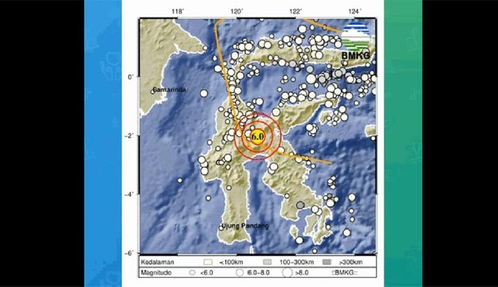 M5.7 Earthquake Hits Central Sulawesi's Poso, BMKG: 11 Aftershocks Detected