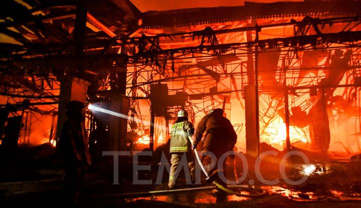Kala Pasar Taman Puring Ludes Terbakar
