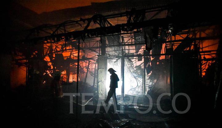 Pramono Anung Bakal Perbaiki Pasar Taman Puring yang Terbakar