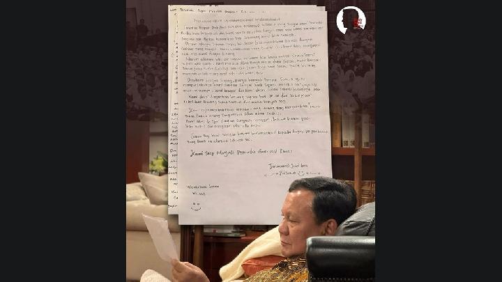 Isi Surat Siswa Sekolah Rakyat Erni Andayani untuk Prabowo