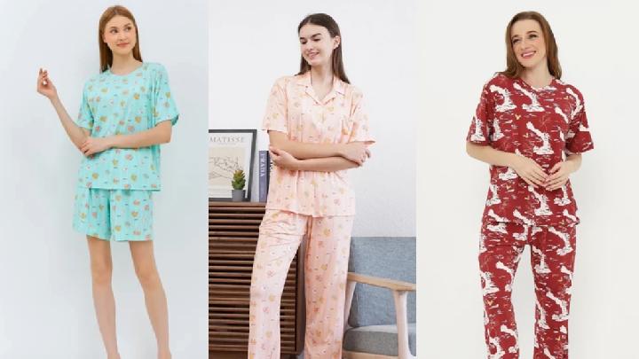 Koleksi Piyama Couple Ibu dan Anak dari Greet Night Wear yang Adem