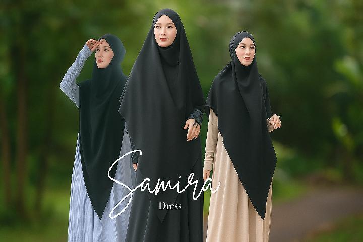 Koleksi gamis dan abaya dari Hijra Stories. Dok. Shopee 