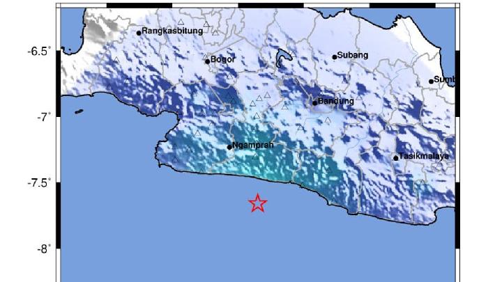 M4.7 Earthquake in Indonesia's Southern Waters Rattles Sukabumi to Tasikmalaya Regions