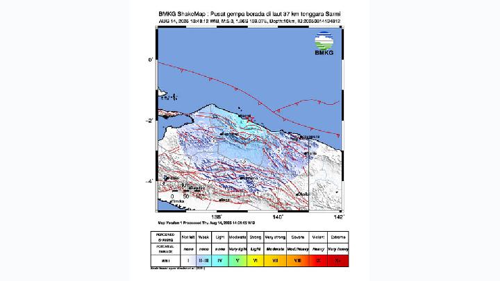 M4.8 Earthquake Strikes Papua's Sarmi Amid Aftershock Swarm