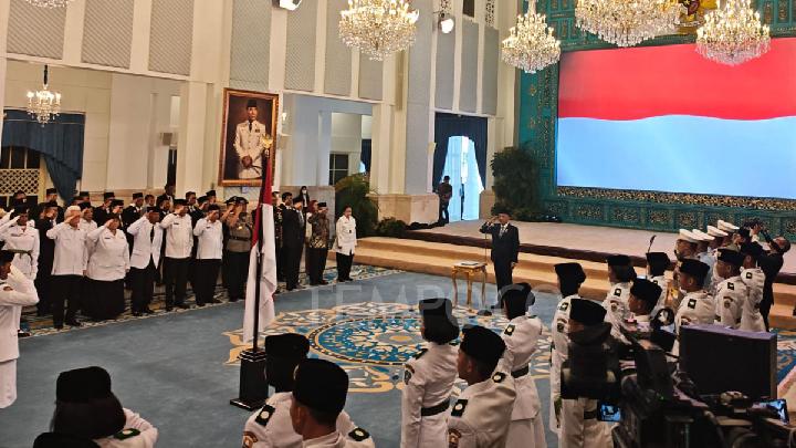 Megawati Hadiri Pengukuhan 76 Anggota Paskibraka 2025