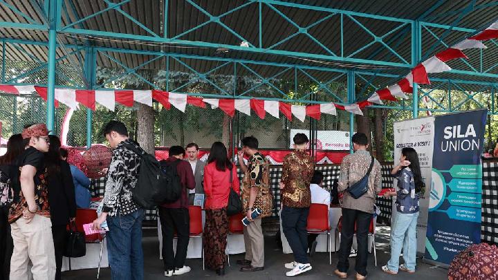 Peringatan HUT ke -80 RI di KBRI Moskow, Rusia. Dok. KBRI Moskow