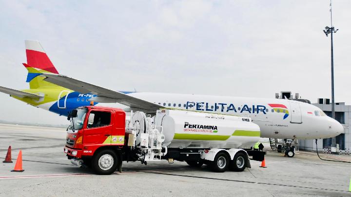 Pelita Air Officially Uses Pertamina Sustainable Aviation Fuel