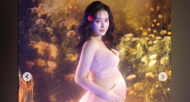 Menjelma Peri, Intip Gaya Douyin Makeup Nita Vior di Momen Maternity Shoot