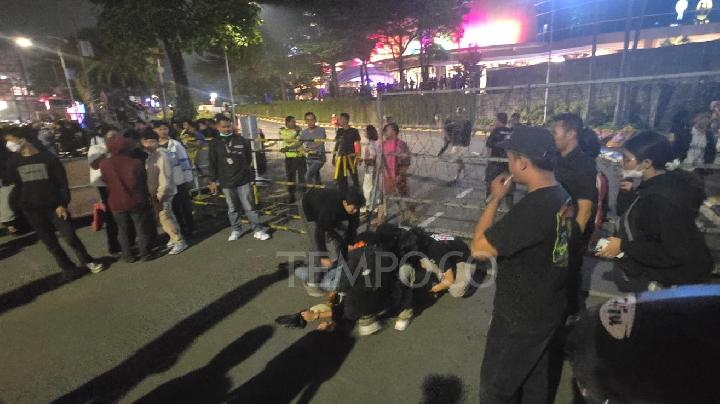 Massa Aksi Solidaritas Affan Kurniawan di Yogyakarta Berjatuhan Terkena Gas Air Mata