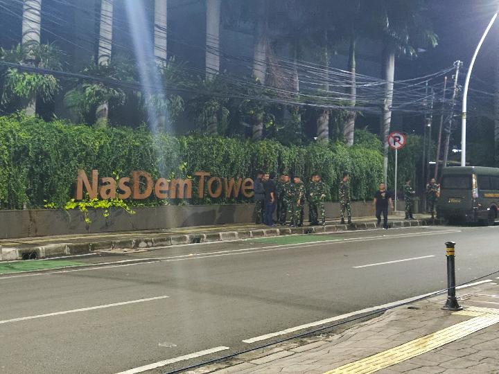 TNI Jaga Nasdem Tower Usai Kantor Partai Digeruduk Massa