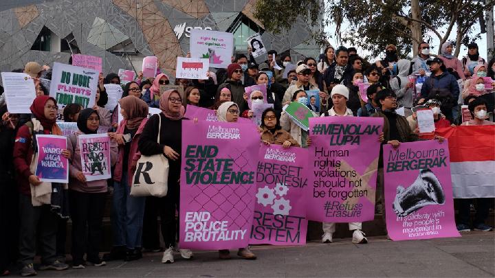 Indonesian Citizens in Melbourne Support Echoing the 17+8 People's Demands