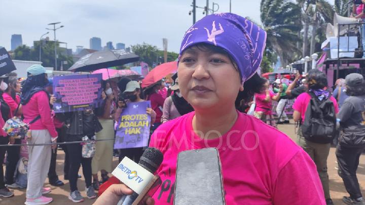 Women's Alliance Raises 6 Demands in Jakarta Protest, Prabowo Urged to Withdraw Soldiers