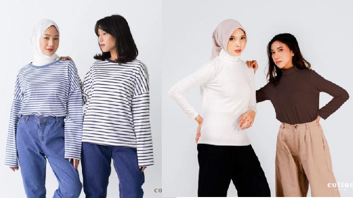 Atasan Basic Cotton Instyle, dari Kaus Polos hingga Motif Kekinian
