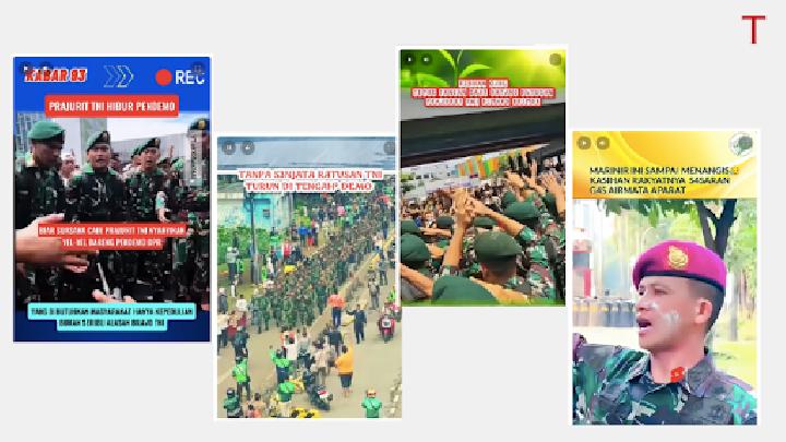 Lonjakan Konten Tentara di Media Sosial Saat Demo Pembubaran DPR