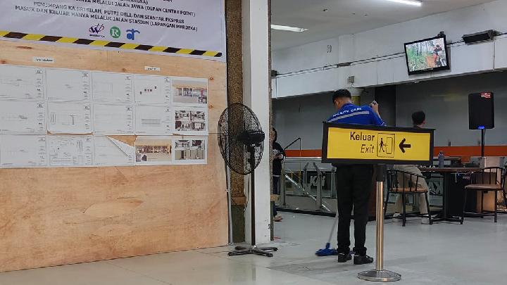 JPO di Stasiun Medan Ditutup, Penumpang KAI Bandara Diarahkan ke Jalan Jawa