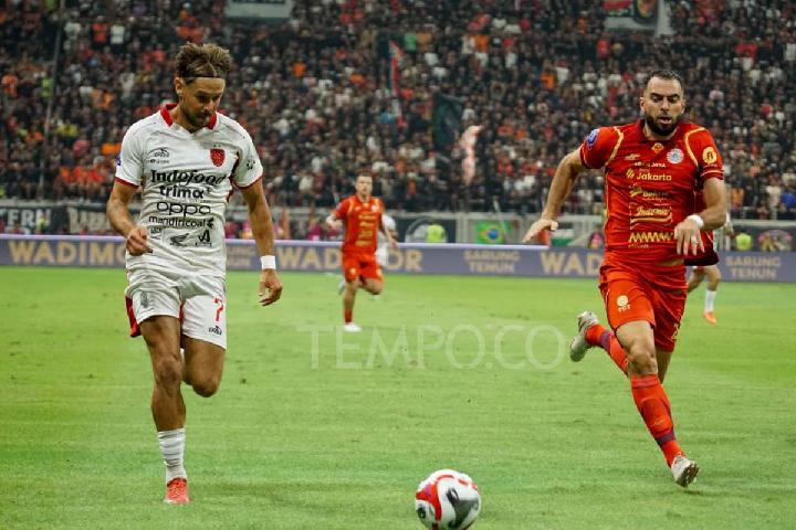Hasil Super League: Persija Jakarta vs Bali United Berakhir Imbang 1-1