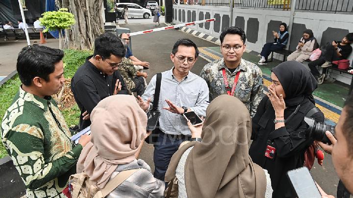 Wakil Pemimpin Redaksi Tempo Bagja Hidayat setelah mengikuti sidang pembacaan gugatan Menteri Pertanian Amran Sulaiman di PN Jakarta Selatan, Senin, 15 September 2025. Tempo/M. Taufan Rengganis