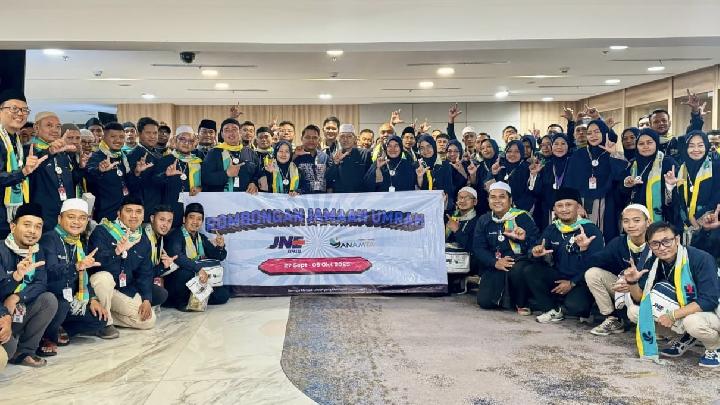 Apresiasi Loyalitas, JNE Lepas 1.643 Karyawan Umrah ke Tanah Suci