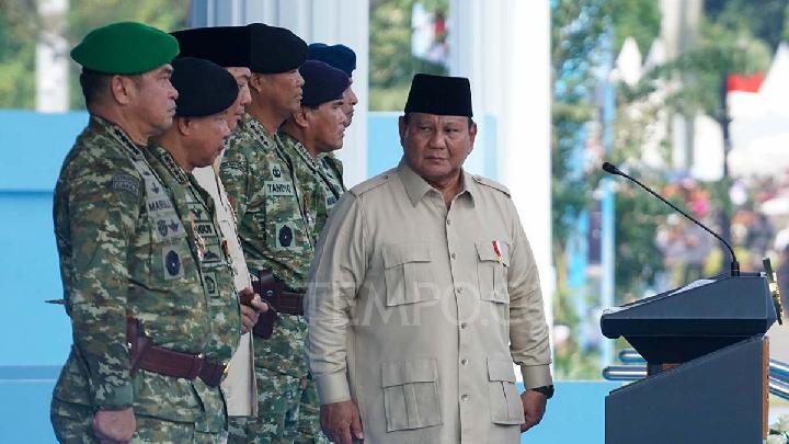 Prabowo Perintahkan TNI Ikuti Perkembangan Teknologi dan AI