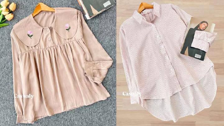 Casualy Korean Blouse Collection yang Simpel, Manis, dan Stylish