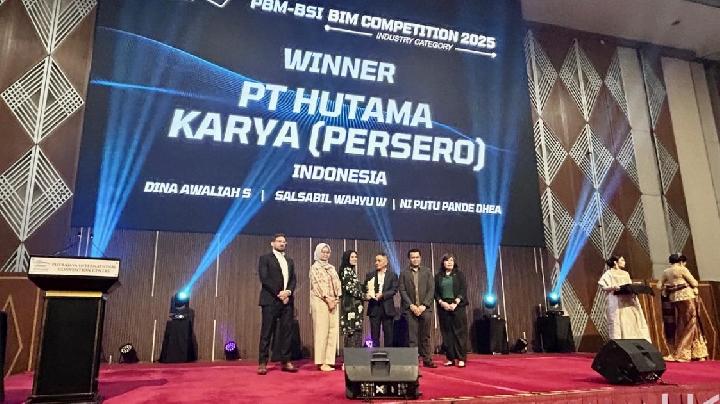 Inovasi Digital Konstruksi Terpadu, Hutama Karya Raih Penghargaan di Kompetisi BIM Internasional