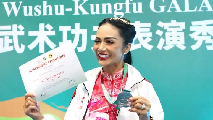 Wakili Indonesia, Kris Dayanti Raih Medali Perak di World Kungfu Championship 2025 