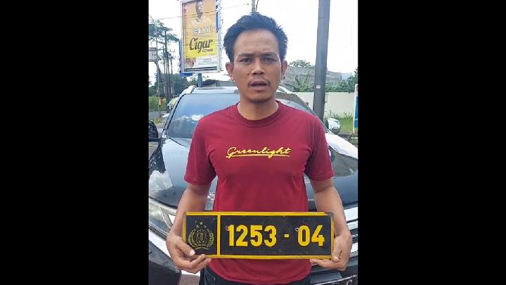 Pengemudi Pajero Berpelat Polri Palsu Ditangkap di Tasikmalaya