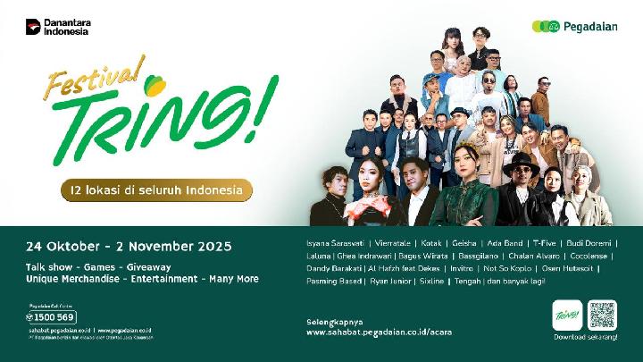 Pegadaian Gelar Festival Tring di 12 Kota