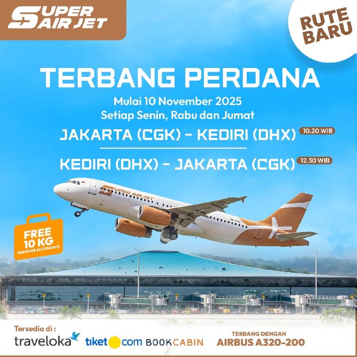 Kembali Beroperasi, Mas Dhito Berharap Bandara Dhoho Tingkatkan Ekonomi Daerah