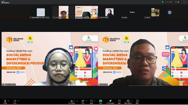 Djismilya dan Dr. Ardiansyah sebagai narasumber dalam pelatihan 