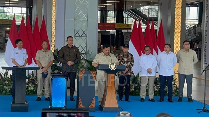 Prabowo Minta Kereta Cepat Diperpanjang hingga Banyuwangi