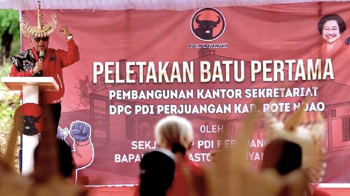 Wujudkan Visi Geopolitik Bung Karno, PDIP Bangun Kantor di Rote Ndao