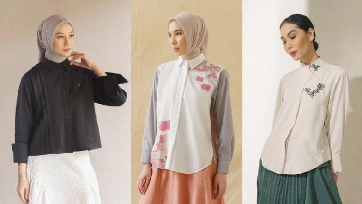 Blouse dan Kemeja Eksklusif Jenna and Kaia untuk Gaya Profesional dan Anggun