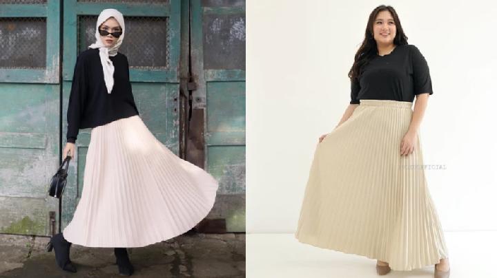 Aneka Rok Plisket Premium yang Ringan, Flowing, dan Elegan