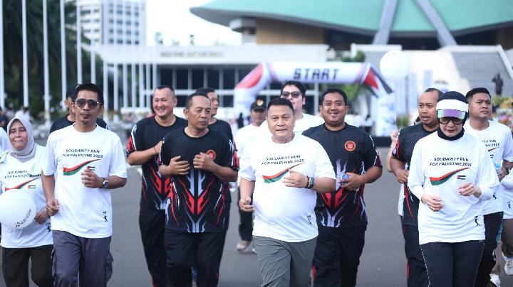 DPR RI, Filistin’in Bağımsızlığını Desteklemek Amacıyla Filistin İçin Dayanışma Koşusu Düzenledi