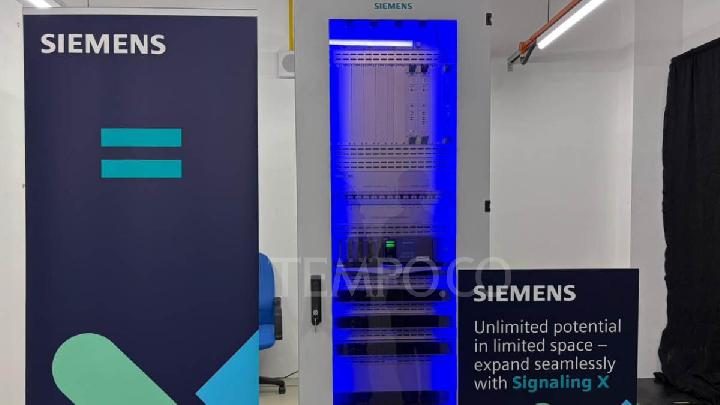 Perangkat terbaru Siemens Mobility, Signaling X, ketika uji coba di Singapore Rail Test Centre (SRTC), 12 November 2025. Tempo/Defara