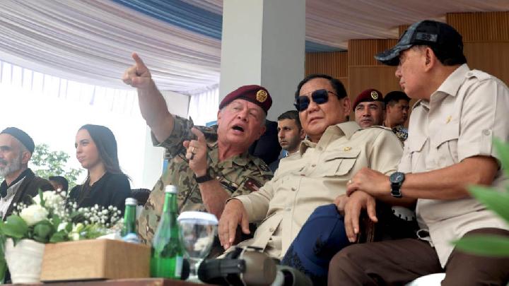 Prabowo ve Kral Abdullah, TNI ile Ürdün Ordusu arasındaki İşbirlikçi Drone Demosunu İzliyor