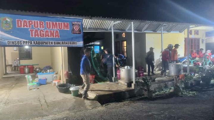 Longsor di Banjarnegara, Kemensos Kirim Bantuan Logistik dan Mendirikan Dapur Umum