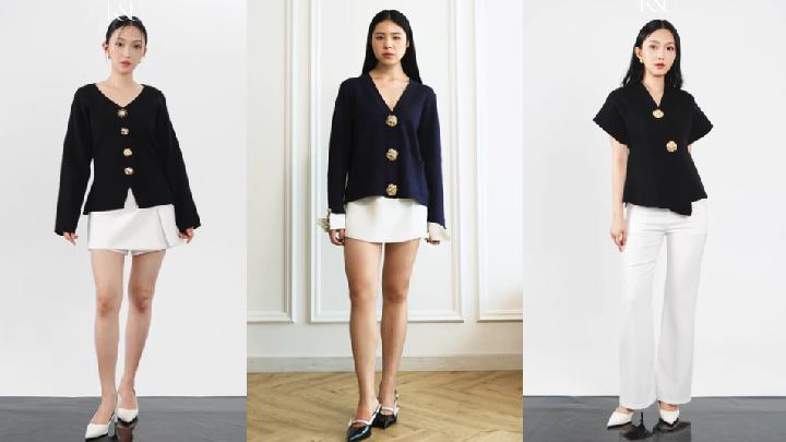 Koleksi Atasan Knitwear Hitam Stylish untuk Kerja hingga Hangout