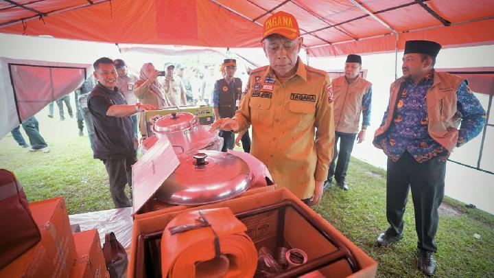 Kemensos Bentuk Kampung Siaga Bencana di Desa Blendung