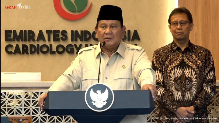 Prabowo, Sağlık Bakanına Solo Kardiyoloji Hastanesine Eşdeğer 66 Hastane İnşa Etmesi Talimatını Verdi